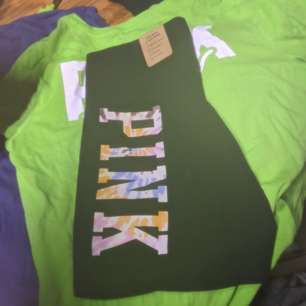 Green PINK Graphic Tee